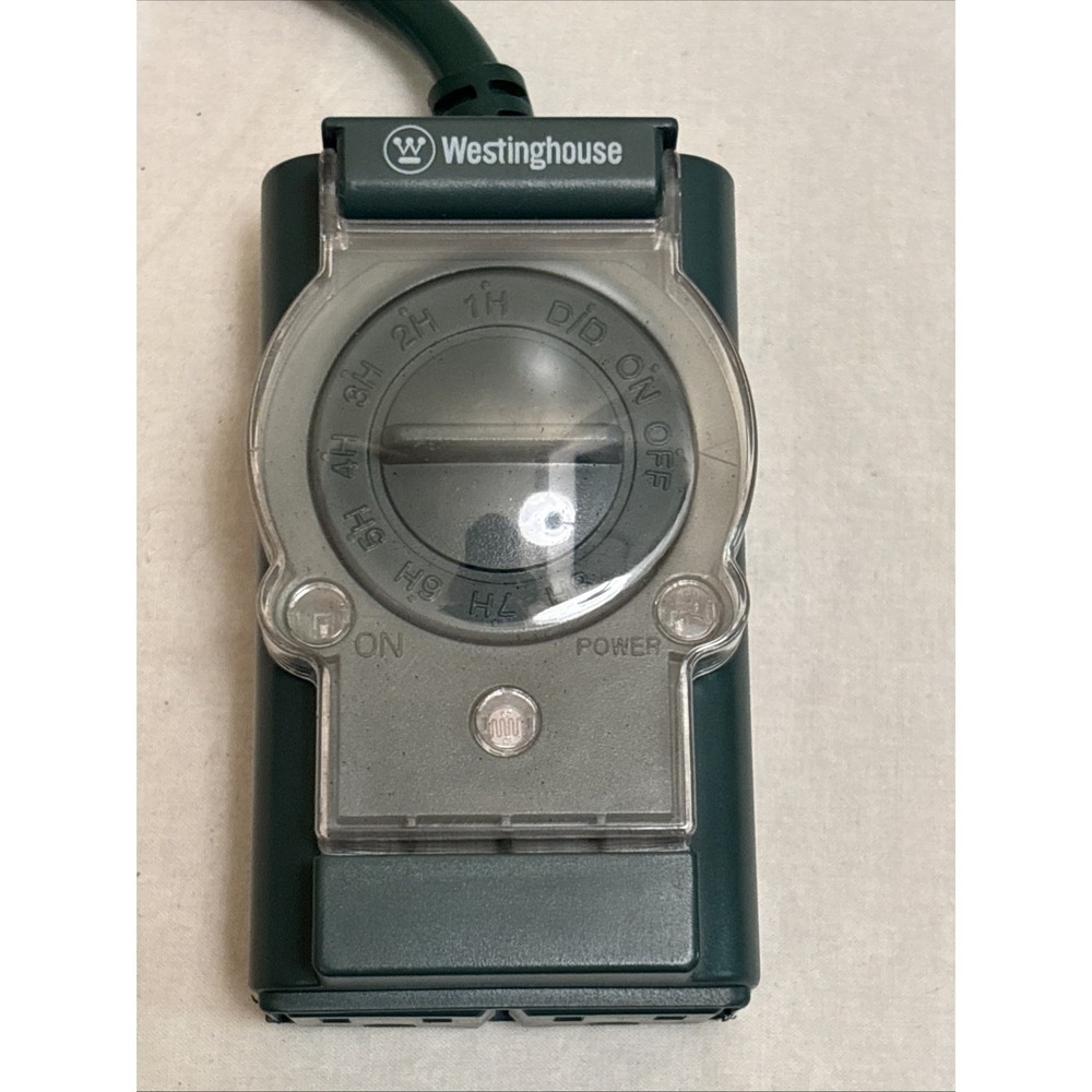 Westinghouse DR-1212S 2 Outlet Outdoor Timer 15 AMP 1875W 125V Black